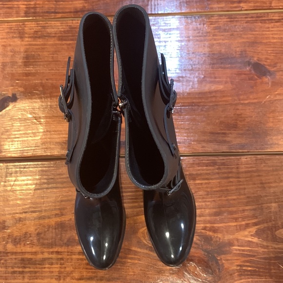 Black Tall Rain Boots - Picture 10 of 12